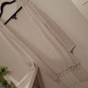 Streetwear Society Long Crocheted Sweater